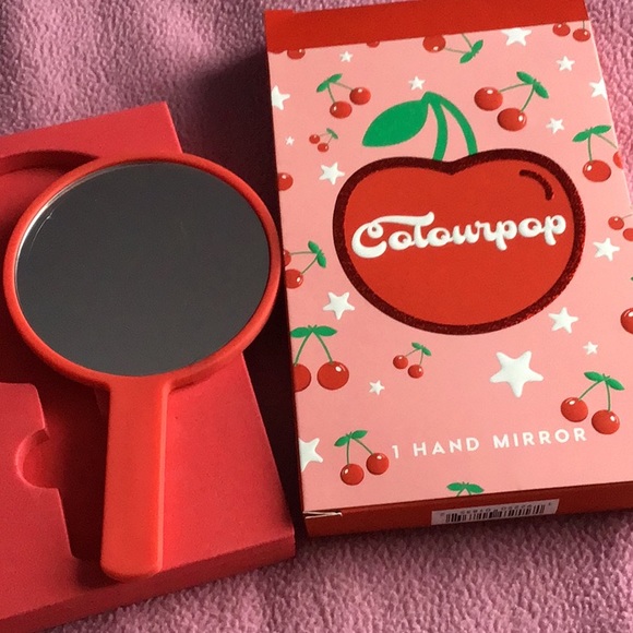 Colourpop Cherry Handheld Mirror New In Box Authentic - Picture 2 of 2
